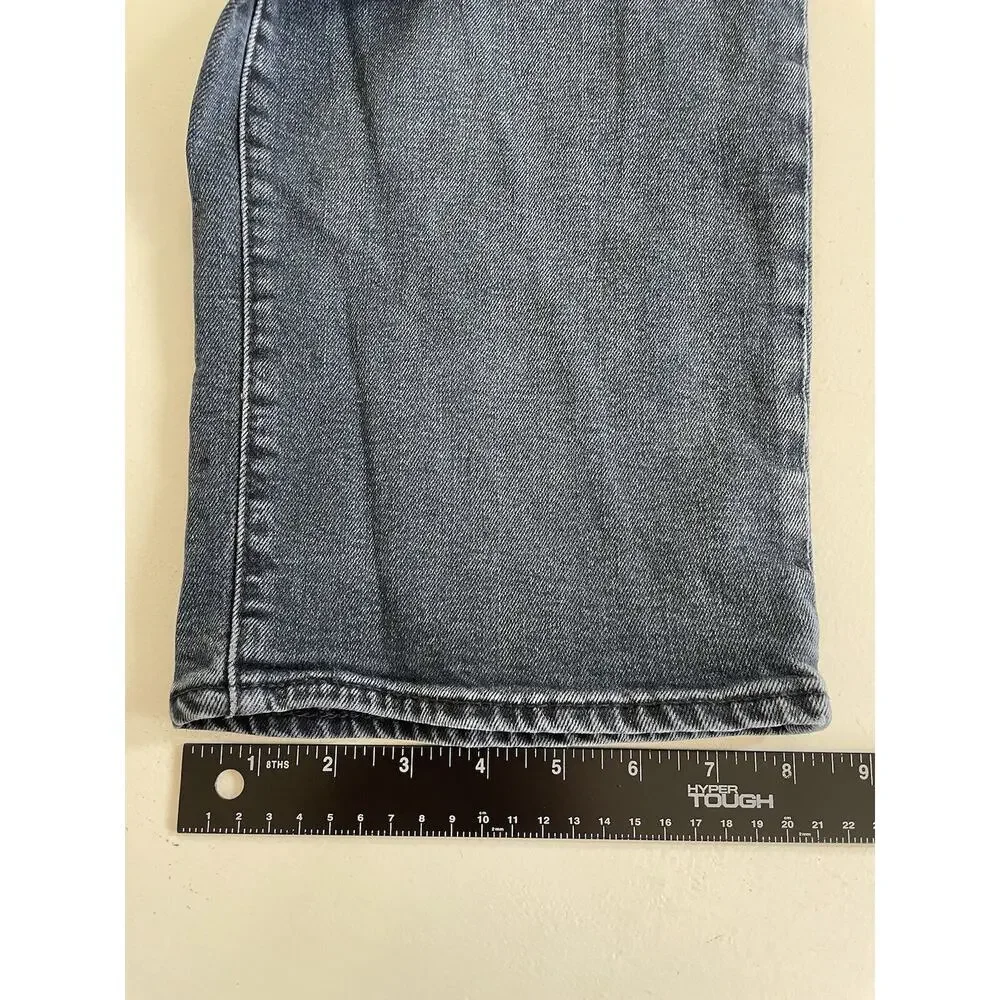 Men's Levi's 505 Premium Medium Blue Wash Denim Jeans Straight Mid Rise 42x32